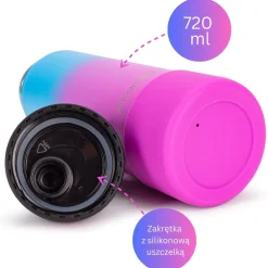 Bidon shaker sportowy na wode napoje XL 720ml