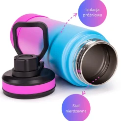 Bidon shaker sportowy na wode napoje XL 720ml