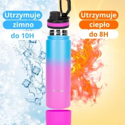 Bidon shaker sportowy na wode napoje XL 720ml