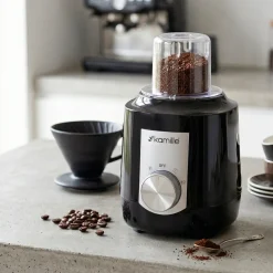 Blender kielichowy 1,5l rozdrabniacz 2-w-1 + młynek do kawy Kamille