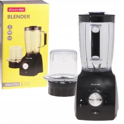 Blender kielichowy mocny mikser do koktajli + młynek do kawy 2-w-1 Kamille
