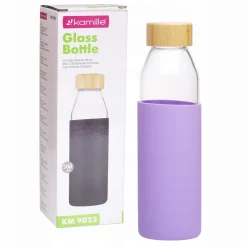 Butelka szklana podróżna w antypoślizgowym etui 500ml