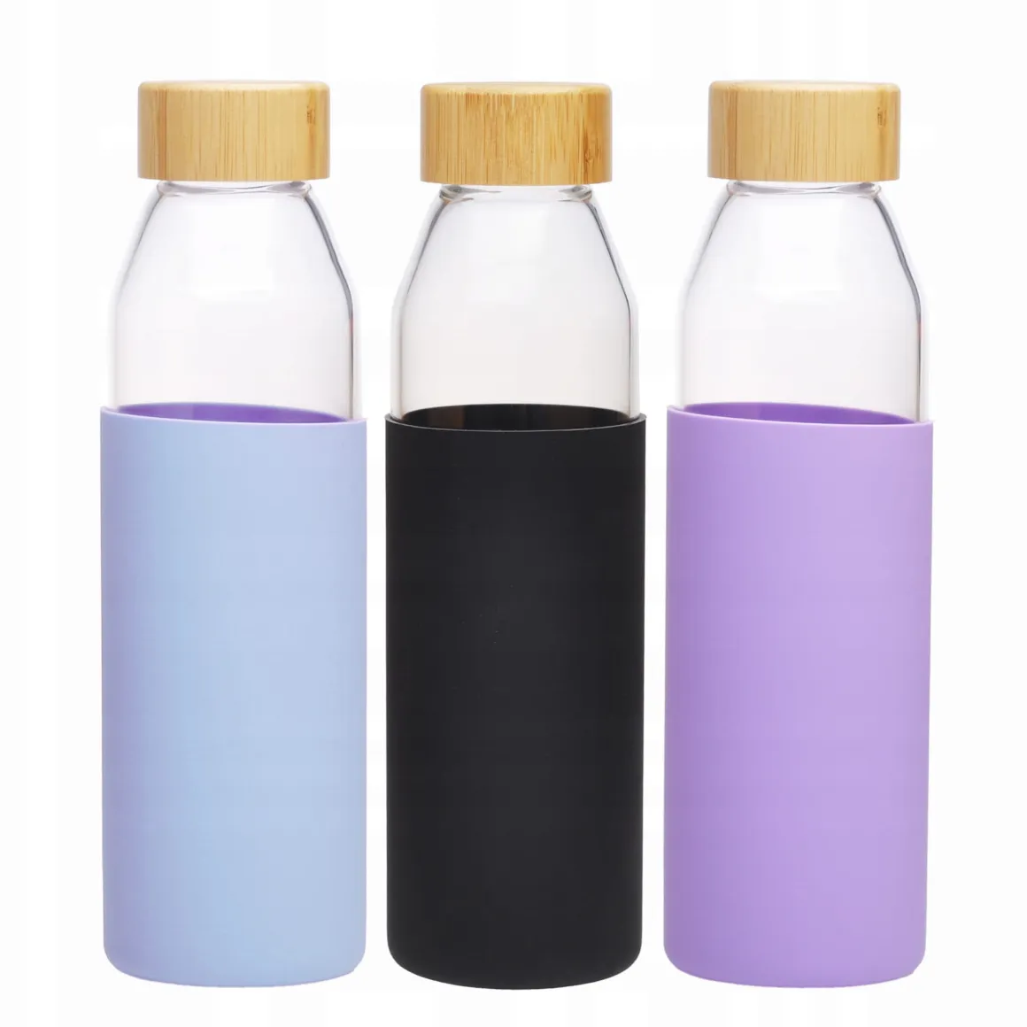 Butelka szklana podróżna w antypoślizgowym etui 500ml
