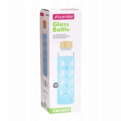 Butelka szklana podróżna w antypoślizgowym etui 550ml