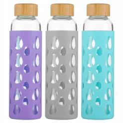 Butelka szklana podróżna w antypoślizgowym etui 550ml