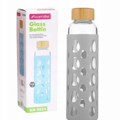 Butelka szklana podróżna w antypoślizgowym etui 550ml