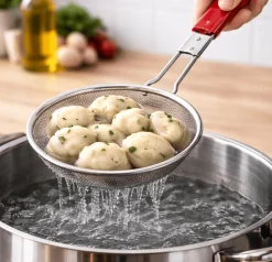 Cedzak, sitko do pierogów, frytek, klusek