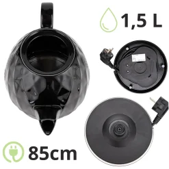 Czajnik elektryczny bezprzewodowy ceramiczny imbryk 1200W 1,5L