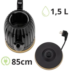 Czajnik elektryczny bezprzewodowy ceramiczny 1200W 1,5L