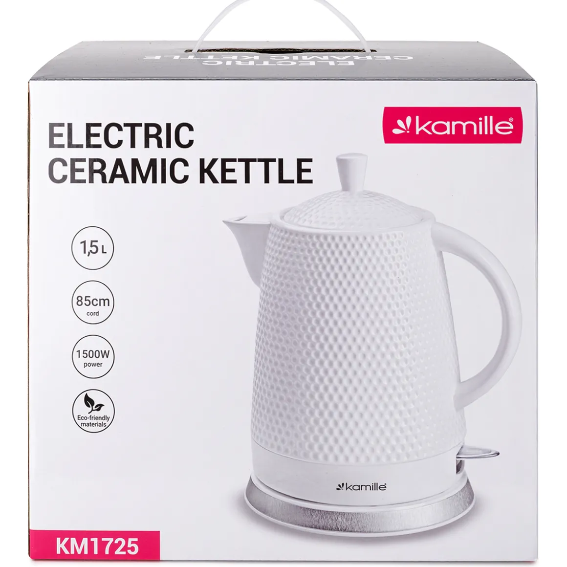 Czajnik elektryczny bezprzewodowy ceramiczny 1,5L