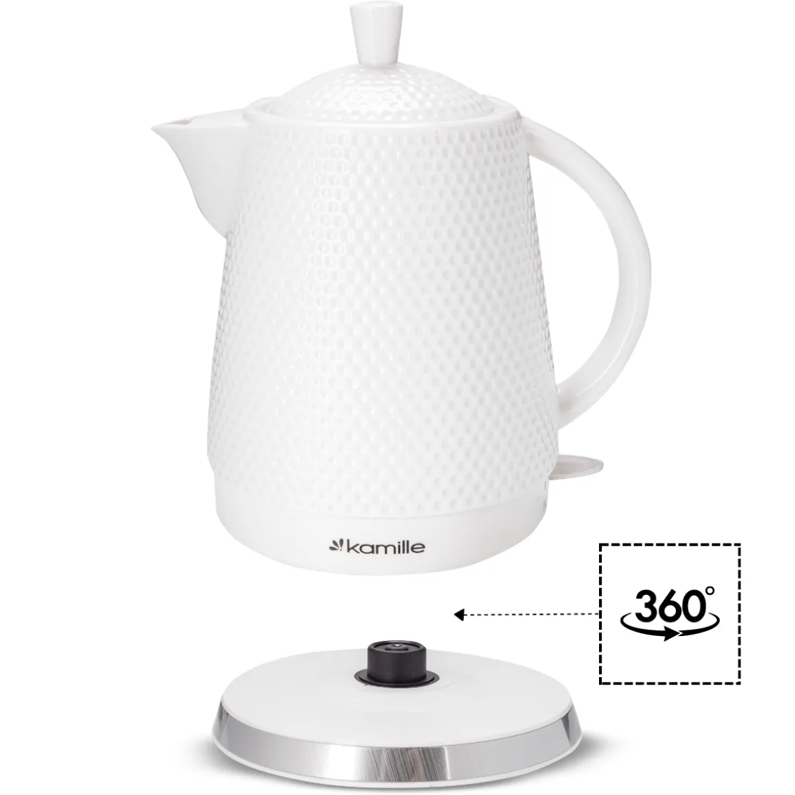 Czajnik elektryczny bezprzewodowy ceramiczny 1,5L