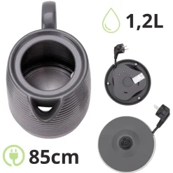 Czajnik elektryczny bezprzewodowy ceramiczny 1200W 1,2L