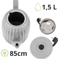 Czajnik elektryczny bezprzewodowy ceramiczny 1,5L