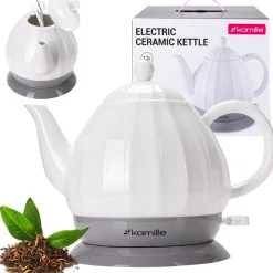 Czajnik imbryczek elektryczny bezprzewodowy ceramiczny 1,2L