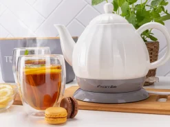 Czajnik imbryczek elektryczny bezprzewodowy ceramiczny 1,2L