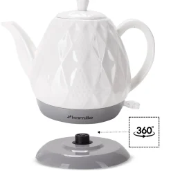 Czajnik imbryczek elektryczny bezprzewodowy ceramiczny 1,5L
