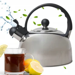 Czajnik stalowy z gwizdkiem indukcja 2,5 l Kamille