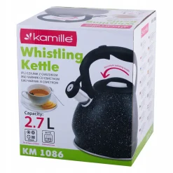 Czajnik z gwizdkiem na gaz indukcja 2,7 L Kamille