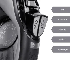 Żelazko parowe ANTI-CALC ANTI-DRIP prasowanie w pionie 2800W