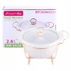 Elegancka żaroodporna waza z podgrzewaczem 2,6L
