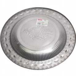 Elegancka stalowa taca patera do serwowania 30cm