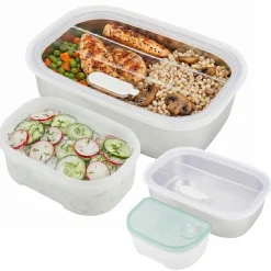 Elektryczny lunch box samochodowy 1,5L + torba termiczna Kamille
