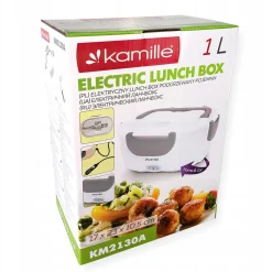 Elektryczny lunchbox, termos samochodowy + wtyczka
