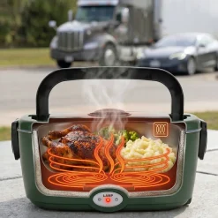Elektryczny lunch box termos obiadowy śniadaniówka samochodowa 1,5L Kamille