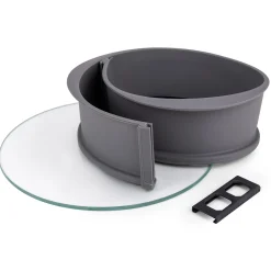 Forma silikonowa do ciast, tortownica ze szklanym dnem 26cm