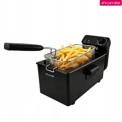 Frytkownica frytownica mocna kompaktowa 3,0 l frytki kurczaki Kamille