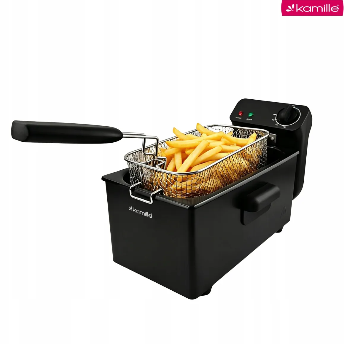 Frytkownica frytownica mocna kompaktowa 3,0 l frytki kurczaki Kamille