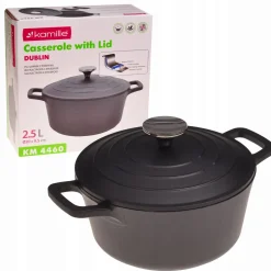Garnek brytfanna kociołek z powłoką marmurową 2,5L