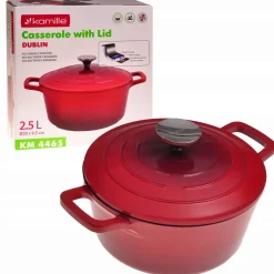 Garnek brytfanna kociołek z powłoką marmurową 6,5L