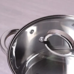 Garnek 22 cm 5,1 L z pokrywką INDUKCJA GAZ KAMILLE