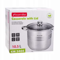 Garnek gastronomiczny wysoki stalowy 10,5L