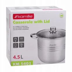 Garnek gastronomiczny wysoki stalowy 4,5L