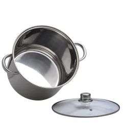 Garnek gastronomiczny wysoki stalowy 13L