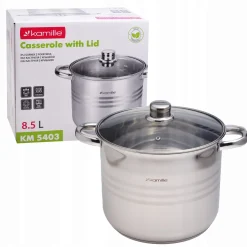 Garnek gastronomiczny wysoki stalowy 8,5L