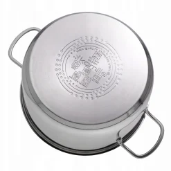 GARNEK Z POKRYWKĄ STALOWY GAZ INDUKCJA KAMILLE