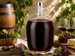 Gąsior do wina baniak na nalewki dama balon na wino z zakrętką 3L Kamille