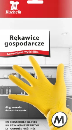 Gumowe rękawice, rękawiczki gospodarcze, domowe M