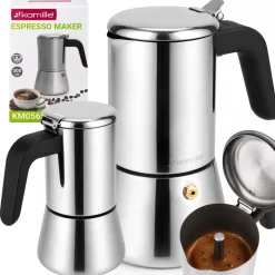 Kawiarka ciśnieniowa do kawy stalowa zaparzacz do espresso 300 ml Kamille