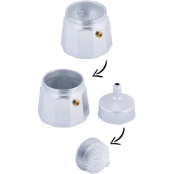 Kawiarka zaparzacz do kawy aluminium 150ml