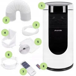 Klimatyzator przenośny cichy 3w1 2,6 kW 9000 BTU/h