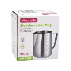 KUBEK stalowy turystyczny Indukcja Gaz KAMILLE 900ml