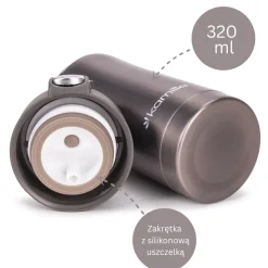 Kubek termiczny, bidon, butelka metaliczny 320ml