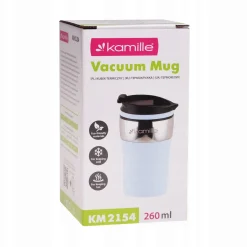 Kubek termiczny termos z antypoślizgową nakładką 260ml