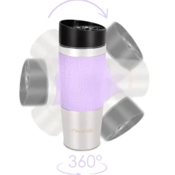 Kubek termiczny z antypoślizgową nakładką 380ml