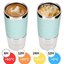 Kubek termiczny z antypoślizgową nakładką 380ml