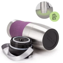 Kubek termiczny z antypoślizgową nakładką 